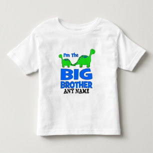 Ik ben de BIG Brother! Aangepast dinosaurusontwerp Kinder Shirts