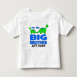 Ik ben de BIG Brother! Aangepast dinosaurusontwerp Kinder Shirts