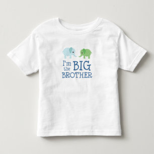 Ik ben de Big Brother Cute Elephants Kinderen Kinder Shirts