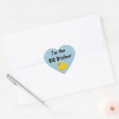 Ik ben de Big Brother Heart Sticker (Envelop)