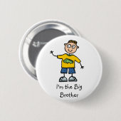 Ik ben de Big Brother knop Ronde Button 5,7 Cm (Voorkant /achterkant)