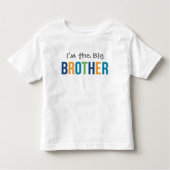 Ik ben de Big Brother Moderne Kleurrijke Jongen Kinder Shirts (Voorkant)