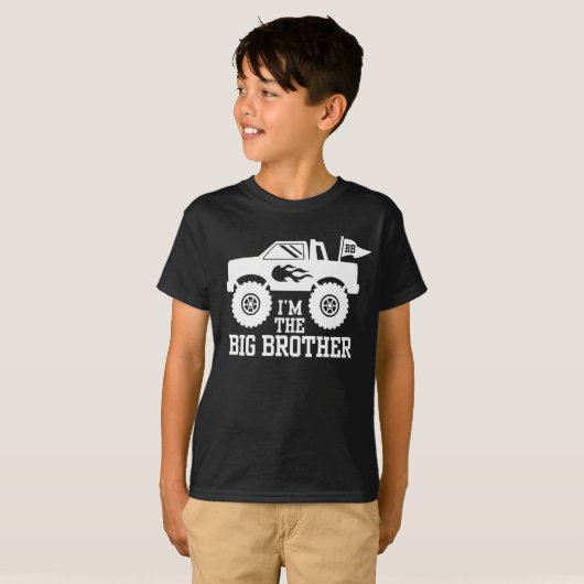 Ik ben de Big Brother Monster Truck T-shirt (Voorkant volledig)