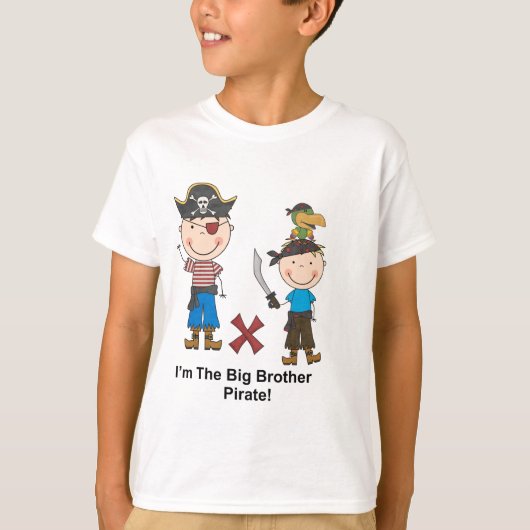 Ik ben de Big Brother Pirate T-shirt (Voorkant)