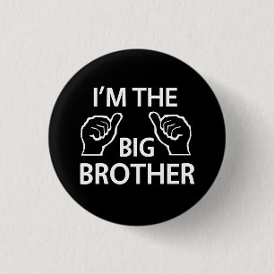 Ik ben de Big Brother Ronde Button 3,2 Cm