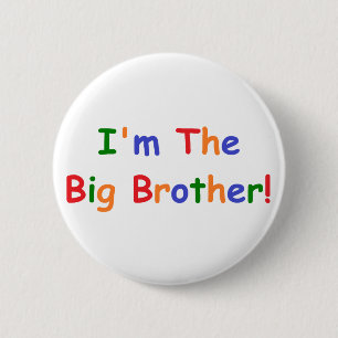 Ik ben de Big Brother Ronde Button 5,7 Cm