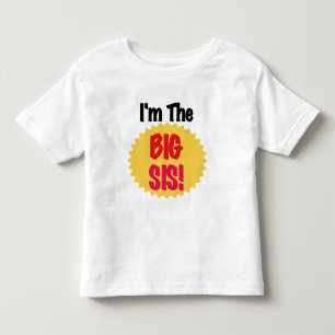 Ik ben de Big Sis Text Design Tshirts en Gifts
