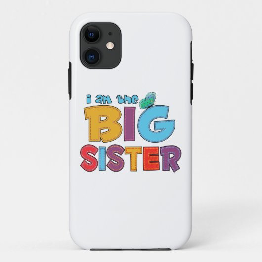 Ik ben de Big Sister Butterfly Case-Mate iPhone Case (Achterkant)