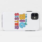 Ik ben de Big Sister Butterfly Case-Mate iPhone Case (Achterkant (horizontaal))