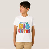 Ik ben de Big Sister Butterfly T-shirt (Voorkant volledig)