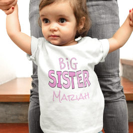 Ik ben de Big Sister Pink Cute Modern Trendy