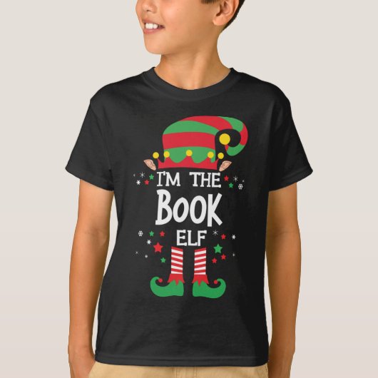 Ik ben de biker elf grappige bijpassende kerst pyj t-shirt (Voorkant)