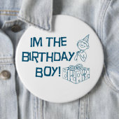 Ik ben de Birthday Boy Button - Gepersonaliseerd (In situ)