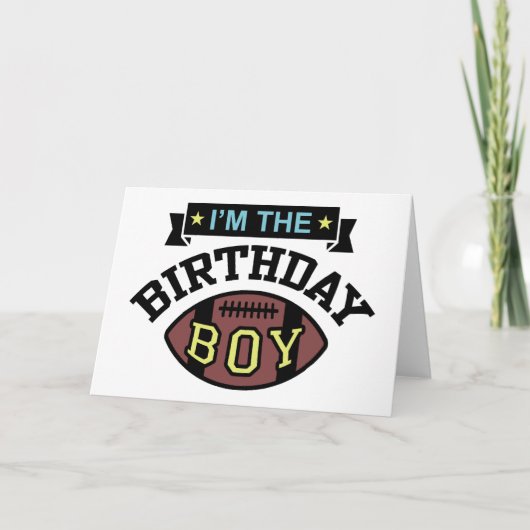 Ik ben de Birthday Boy Kaart (Voorkant)