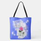 Ik ben de blauwe Canvas tas van de opstanding (Achterkant)