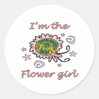 Ik ben de Bloemenmeisje Ronde Sticker