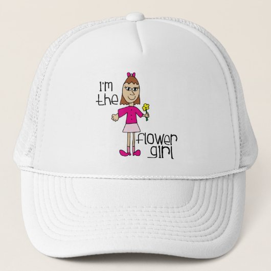 Ik ben de Bloemenmeisje Trucker Pet (Voorkant)