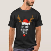Ik ben de Blonde Deer Matching Family Group Fun Ch T-shirt (Voorkant)