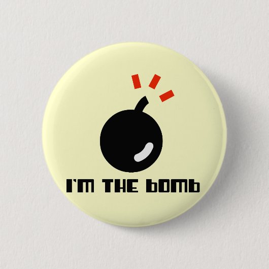 Ik ben de Bomb Ronde Button 5,7 Cm (Voorkant)