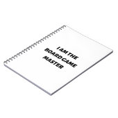 Ik ben de bordspelmeester notitieboek (Linkerzijde)