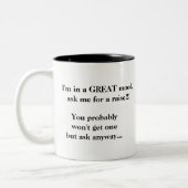 Ik ben de BOSS (1) Tweekleurige Koffiemok (Links)