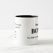 Ik ben de BOSS (1) Tweekleurige Koffiemok (Center)