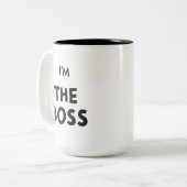 IK BEN DE BOSS COFFEE MOK (Voorkant links)