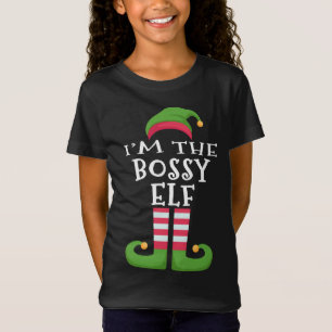 Ik ben de Boss Elf Familie die Kerstmis Pajama aan T-shirt