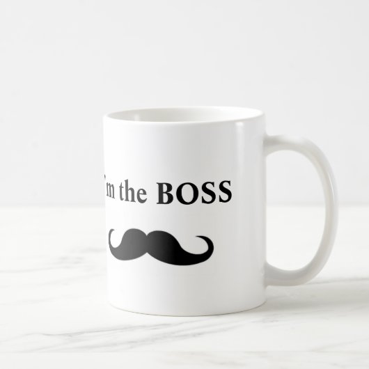 Ik ben de BOSS, koffie mok (Rechts)