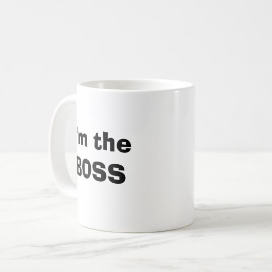 Ik ben de BOSS Koffiemok (Voorkant links)