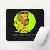Ik ben de Boss Lion Muismat (Met muis)