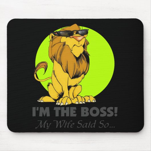 Ik ben de Boss Lion Muismat (Voorkant)