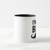 IK BEN DE BOSS, MUSTACHE COFFEE MOK (Midden)
