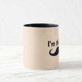 IK BEN DE BOSS, MUSTACHE COFFEE MOK (Midden)