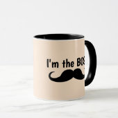 IK BEN DE BOSS, MUSTACHE COFFEE MOK (Voorkant rechts)