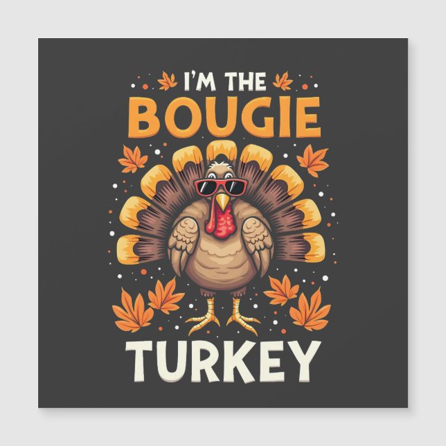 Ik ben de Bougie Turkije Grappige Thanksgiving Sas (Voorkant)