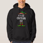 Ik ben de Bourbon Elf Funny Matching Family Elf Ch Hoodie (Voorkant)