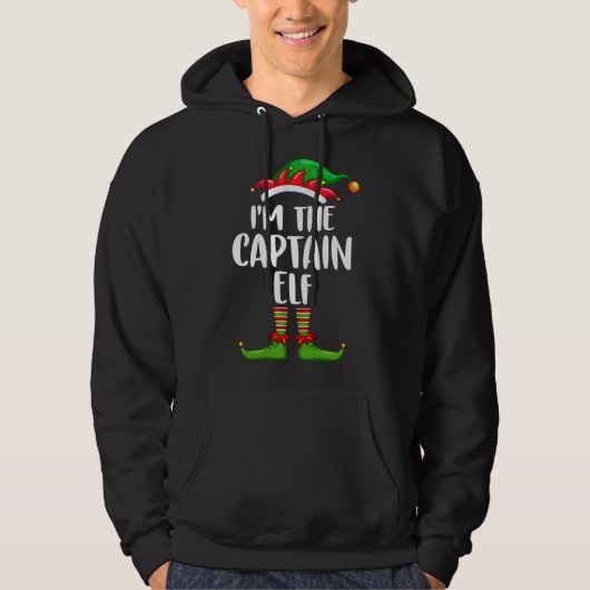 Ik ben de Bourbon Elf Funny Matching Family Elf Ch Hoodie (Voorkant)