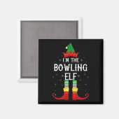 Ik ben de Bowling Elf Familie Kerst Magneet (Voorkant / Achterkant)