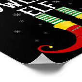 Ik ben de Bowling Elf Familie Kerst Poster (Hoek)