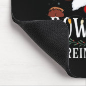 Ik ben de bowlingrendierkerstfamilie muismat (Hoek)