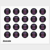 Ik ben de boze wolf grappig last minute Halloween Ronde Sticker (Vel)