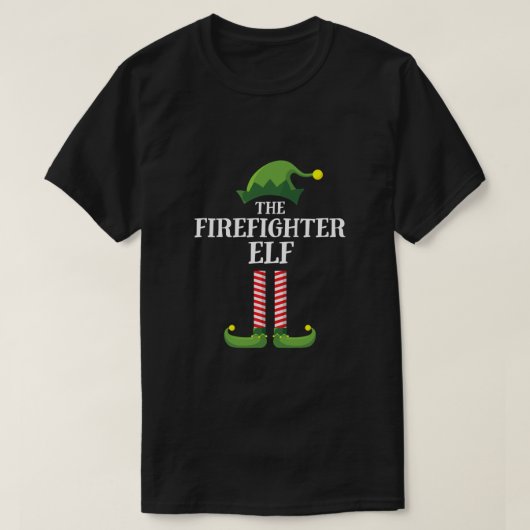 Ik ben de brandweerman Elf Shirt kerstfamilie Elf (Design voorkant)
