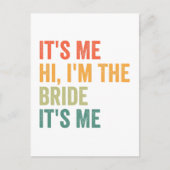 Ik ben de Bride... ik ben de grappige bruiloft. Briefkaart (Voorkant)