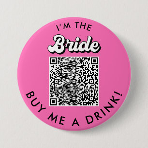 Ik ben de Bride Koop me een Drink QR Code Button