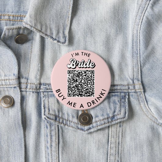 Ik ben de Bride Koop me een Drink QR Code Button (In situ)