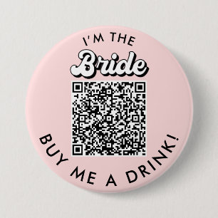 Ik ben de Bride Koop me een Drink QR Code Button