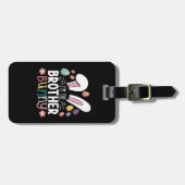 Ik ben de broer Bunny Paasfamilie Matching Bagagelabel (Voorkant horizontaal)