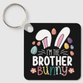 Ik ben de broer Bunny Paasfamilie Matching Sleutelhanger (Voorkant)