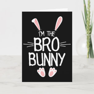 Ik ben de broer Bunny Shirt Jongens Schattig Match Kaart